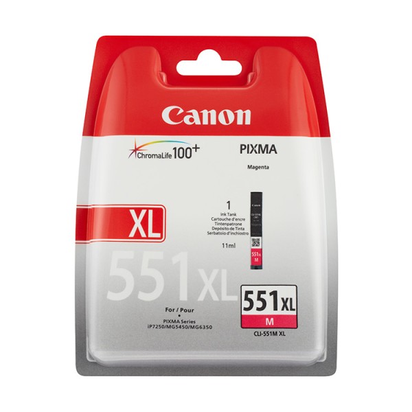 CANON CLI-551XL M BL Tinte magenta 1-pack blister mit Alarm