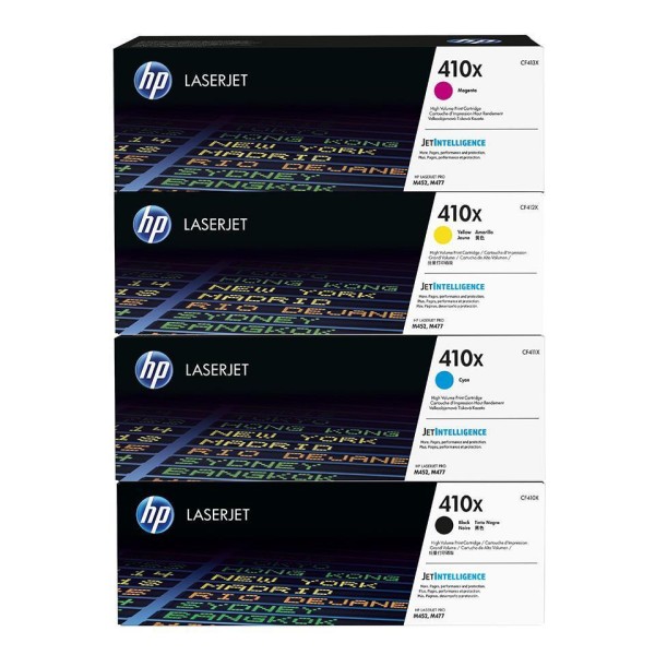 HP 410X 4er-Set Original (Schwarz, Cyan, Magenta, Yellow) für HP Color Laserjet Pro MFP M477
