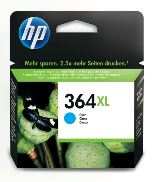 HP 364XL Tinte cyan hohe Kapazität 7ml 750 Seiten with Vivera ink