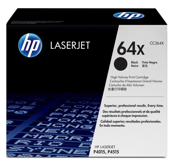HP 64X LaserJet Original Toner schwarz hohe Kapazität 24.000 Seiten