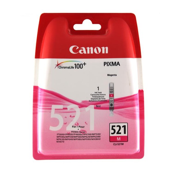 CANON CLI-521M Tinte magenta Standardkapazität 1-pack blister mit Alarm