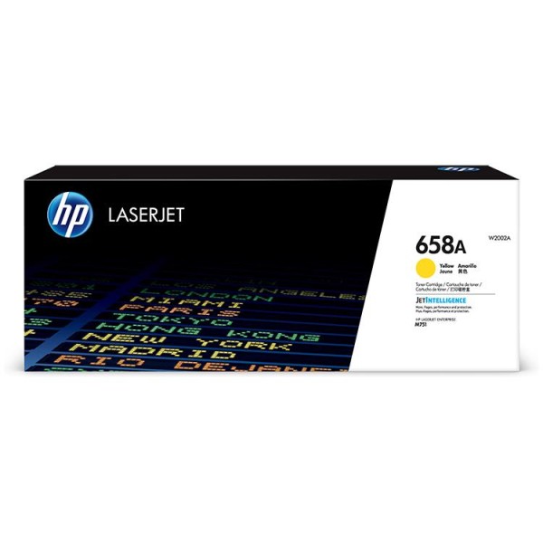 HP 658A Yellow LaserJet Toner Standardkapazität 6000 Seiten