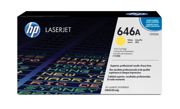 HP 646A Colour LaserJet Toner gelb Standardkapazität 12.500 Seiten