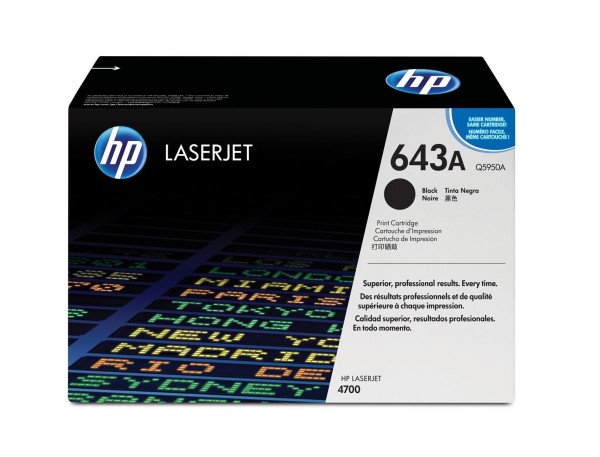 HP 643A Colour LaserJet Original Toner schwarz Standardkapazität 11.000 Seiten