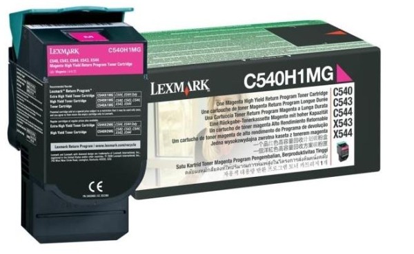 LEXMARK C540, C543, C544, X543, X544 Toner magenta hohe Kapazität 2.000 Seiten