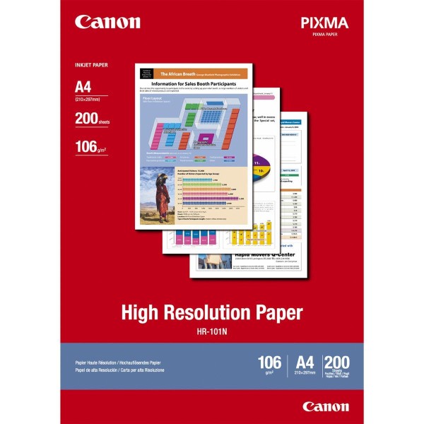CANON HR-101 high resolution Papier inkjet 110g/m2 A4 200 Blatt