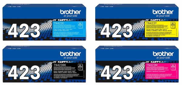 BROTHER TN-423 Multipack (Schwarz, Cyan, Magenta, Yellow) für Brother HL-L8260CDW, L8360CDW