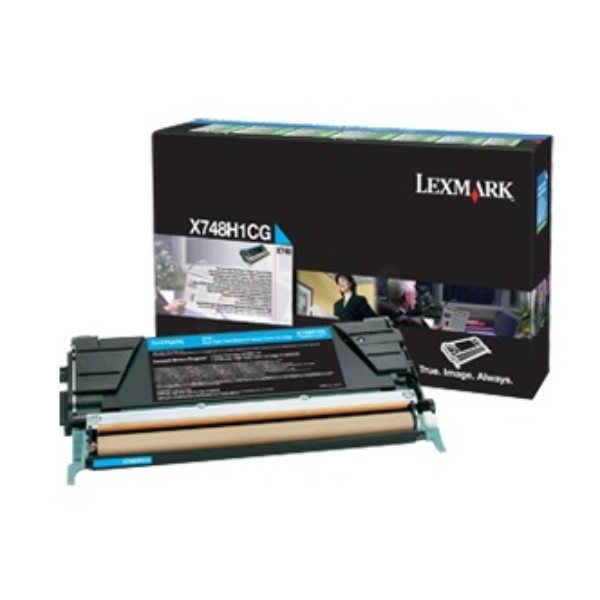 LEXMARK X748 Toner cyan Standardkapazität 10.000 Seiten