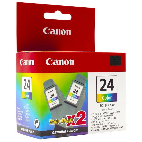 CANON BCI-24 mehrfarbig Doppelpack für I 250 350 450 Multipass Pixma Pixus