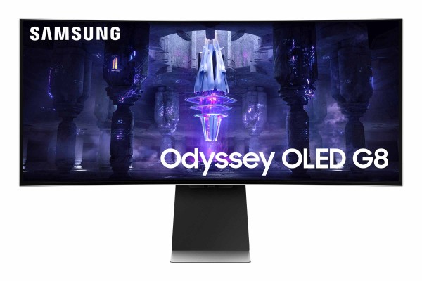 SAMSUNG Odyssey Neo G8 - Brillanter 34-Zoll UltraWide OLED Monitor mit Quad HD Auflösung