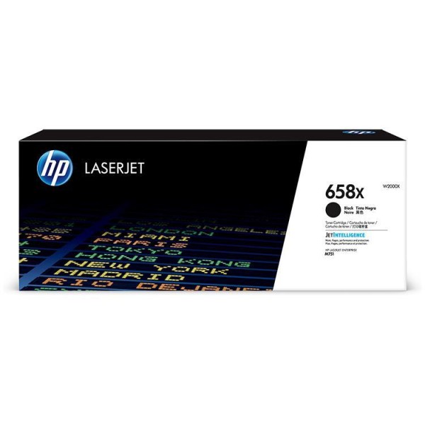 HP 658X Black LaserJet Toner hoher Reichweite 33000 Seiten